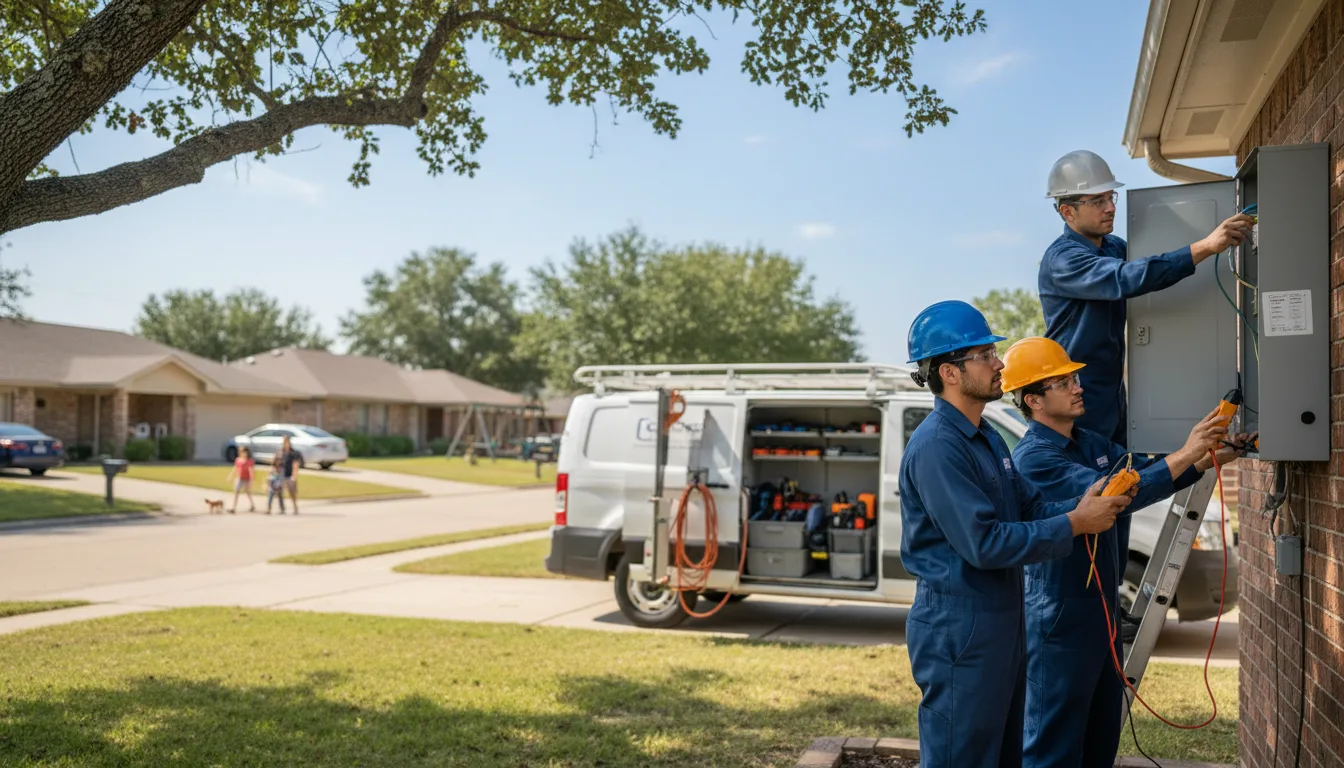 Certified electrician providing emergency electrical services in Cleveland, WI